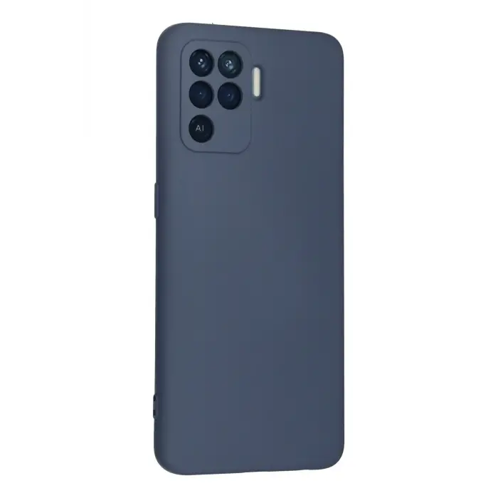 Lopard Oppo Reno 5 Lite Kılıf Nano İçi Kadife Silikon - Gri