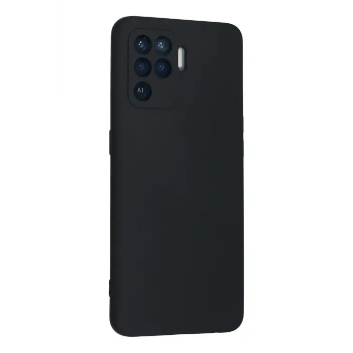 Lopard Oppo Reno 5 Lite Kılıf Nano İçi Kadife Silikon - Lacivert