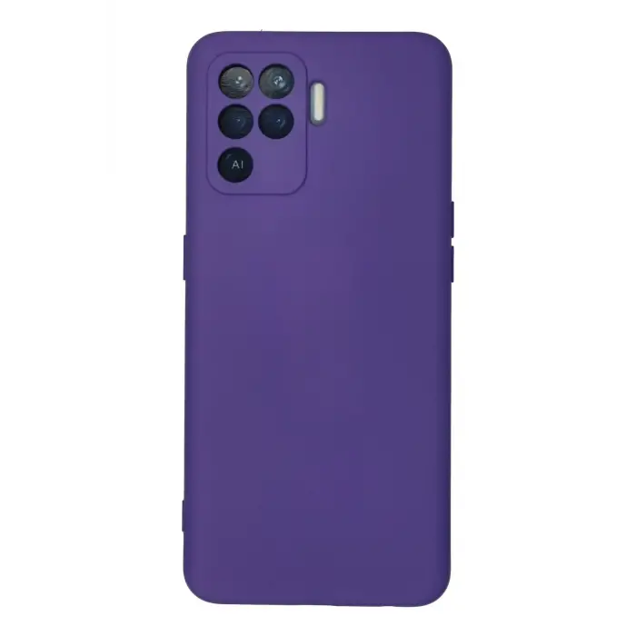 Lopard Oppo Reno 5 Lite Kılıf Nano İçi Kadife Silikon - Mor
