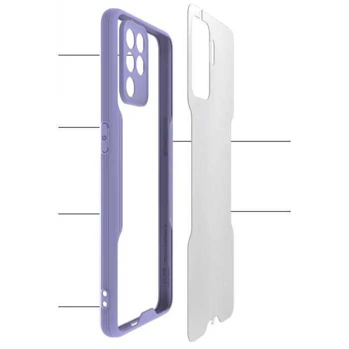 Lopard Oppo Reno 5 Lite Kılıf Platin Silikon - Sarı