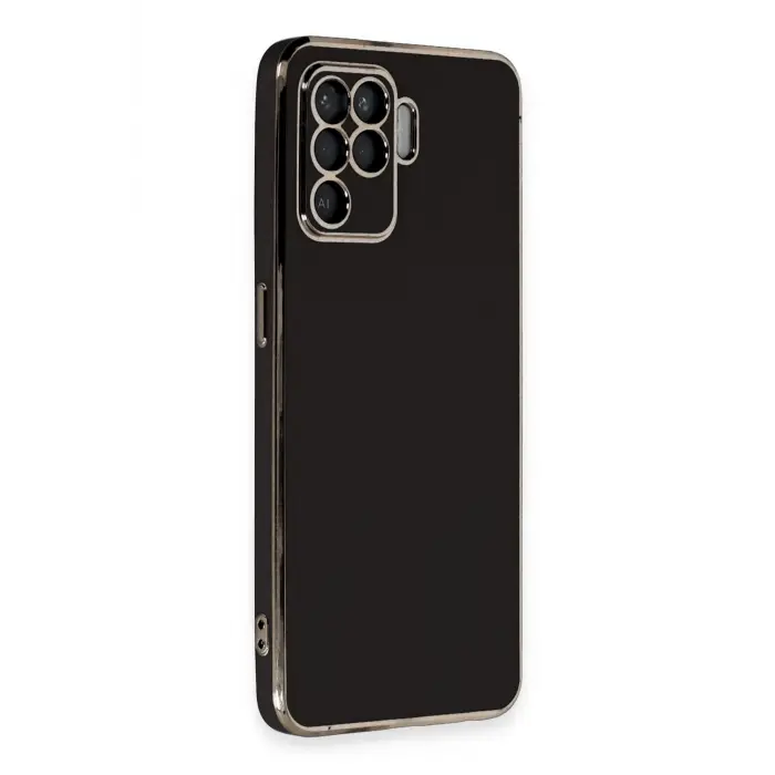 Lopard Oppo Reno 5 Lite Kılıf Volet Silikon - Siyah