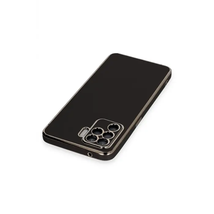 Lopard Oppo Reno 5 Lite Kılıf Volet Silikon - Siyah