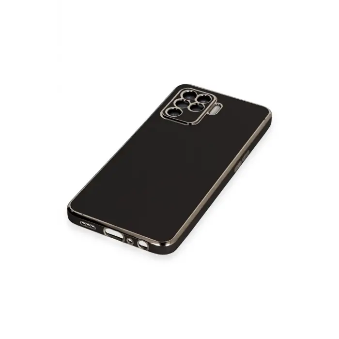 Lopard Oppo Reno 5 Lite Kılıf Volet Silikon - Siyah