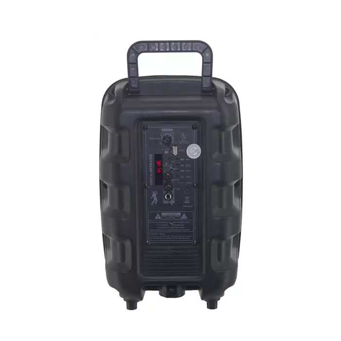 Lopard Pk-15 Fm Radyolu Mikrofonlu Rgb Tws 8 İnç Stereo Bass Kablosuz Karaoke Hoparlör