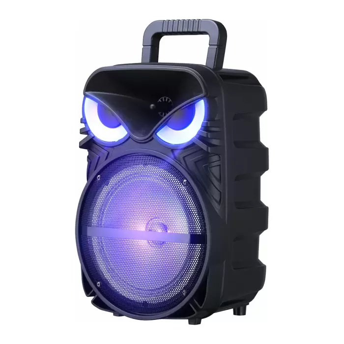 Lopard Pk-17 Fm Radyolu Mikrofonlu Rgb Tws 8 İnç Stereo Bass Kablosuz Karaoke Hoparlör