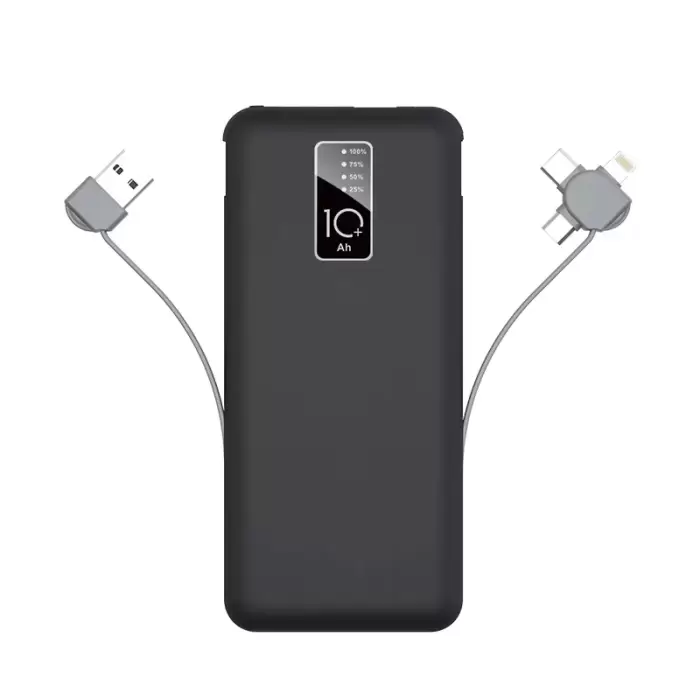 Lopard PW-05 Hızlı Şarj Led Göstergeli Micro Lightning Type-C Kablolu Taşınabilir Powerbank 10000mAh