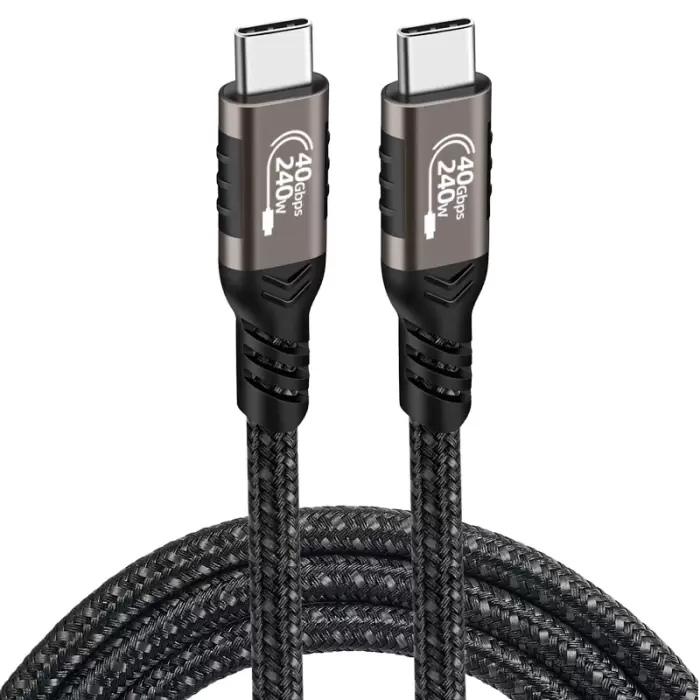 Lopard QG01 Type-C to Type-C USB4 PD Data Kablosu 240W 40Gbps 8K@60Hz 0.2 Metre