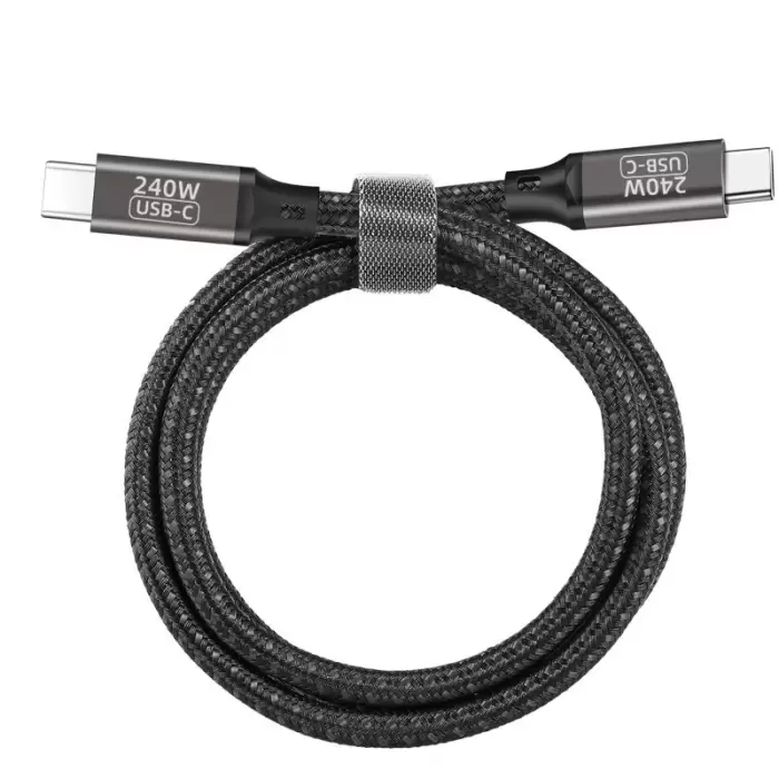 Lopard QG02 Type-C to Type-C PD3.1 Data Kablosu 240W 480Mbps 0.5 Metre