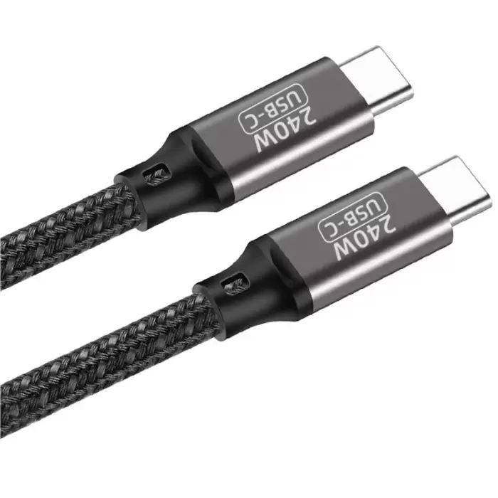 Lopard QG02 Type-C to Type-C PD3.1 Data Kablosu 240W 480Mbps 0.5 Metre