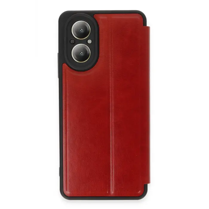 Lopard Realme 12 Lite Kılıf Flip Cover - Kırmızı