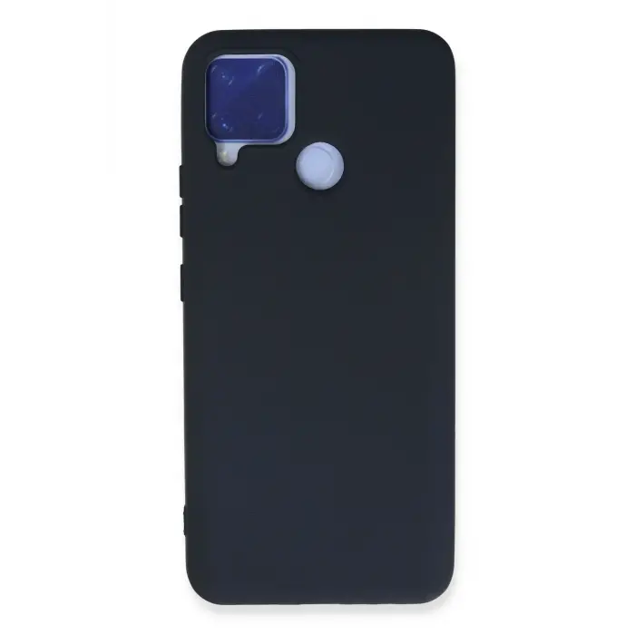 Lopard Realme C15 Kılıf Nano İçi Kadife Silikon - Lacivert