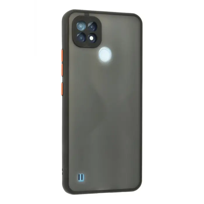 Lopard Realme C21 Kılıf Montreal Silikon Kapak - Siyah