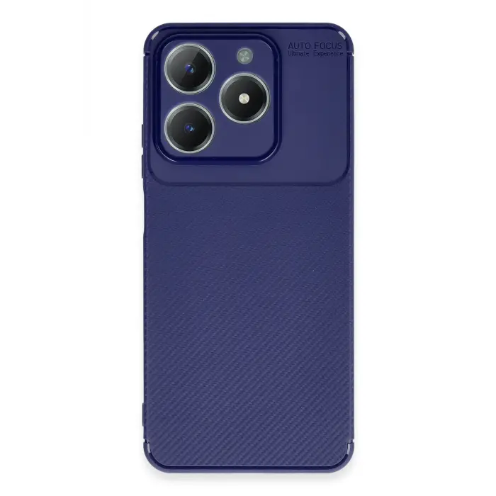 Lopard Realme C61 Kılıf Auto Focus Karbon Kapak - Lacivert