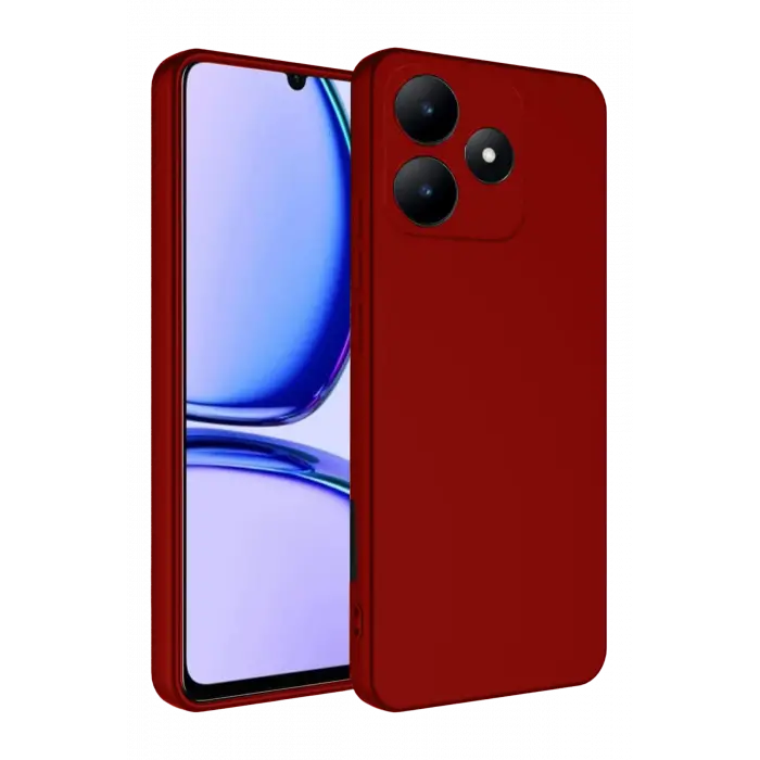 Lopard Realme C61 Kılıf First Silikon - Kırmızı