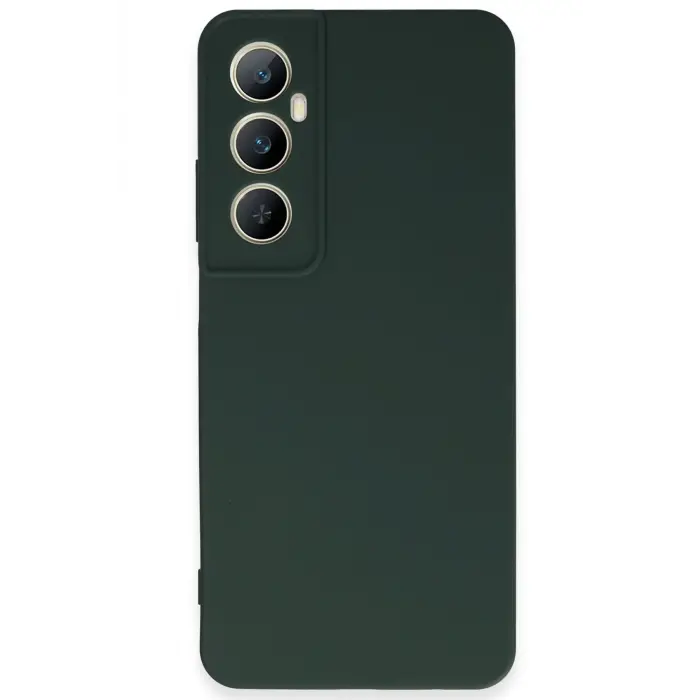 Lopard Realme C65 Kılıf First Silikon - Koyu Yeşil