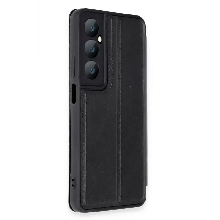 Lopard Realme C65 Kılıf Flip Cover - Siyah