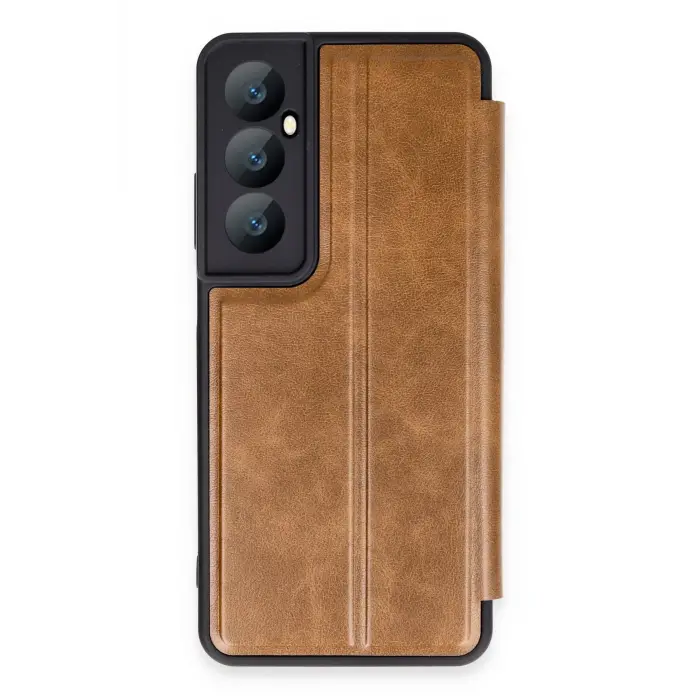 Lopard Realme C65 Kılıf Flip Cover - Taba