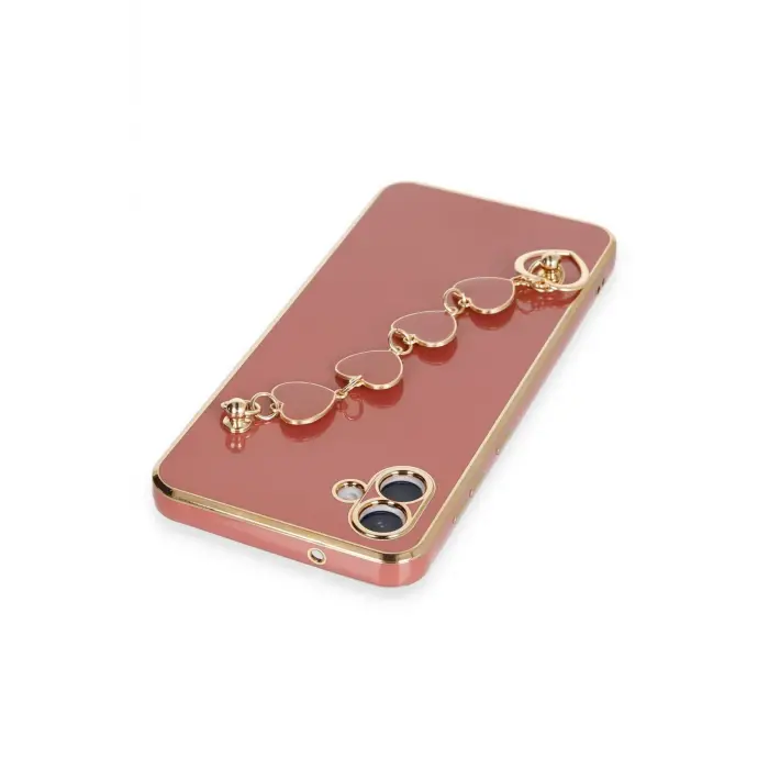 Lopard Samsung Galaxy A04 Kılıf Esila Silikon - Kırmızı