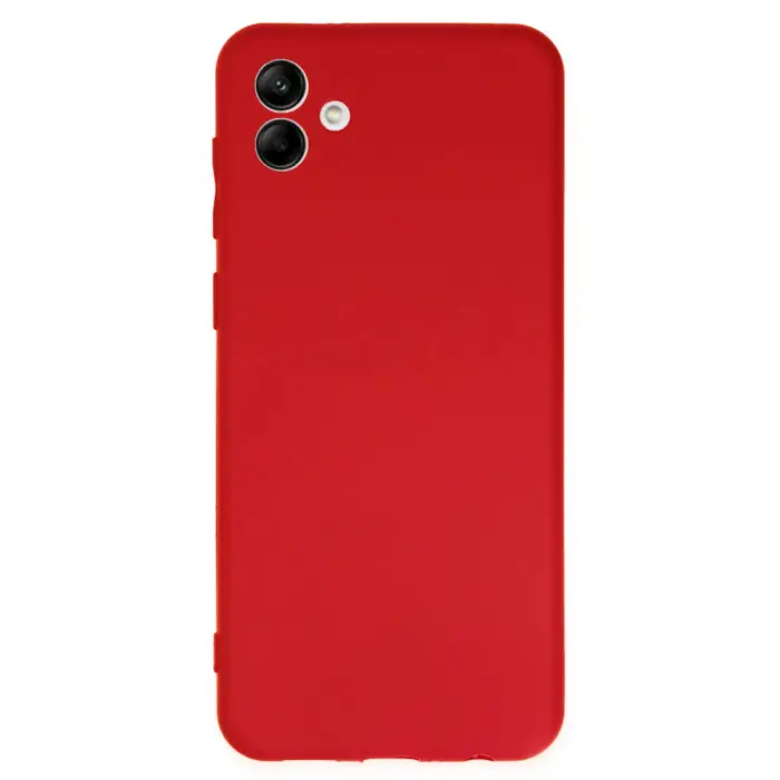 Lopard Samsung Galaxy A04 Kılıf First Silikon - Kırmızı