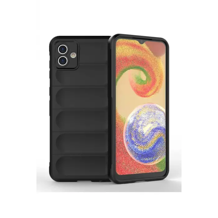 Lopard Samsung Galaxy A04 Kılıf Optimum Silikon - Siyah