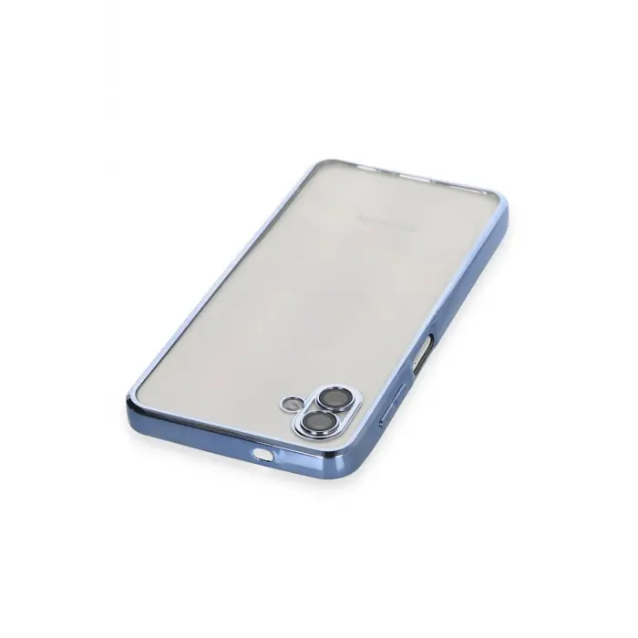 Lopard Samsung Galaxy A04 Kılıf Razer Lensli Silikon - Açık Mavi