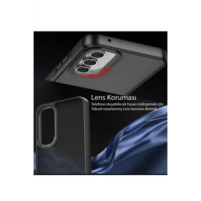 Lopard Samsung Galaxy A04s Kılıf Elegant Kapak - Siyah