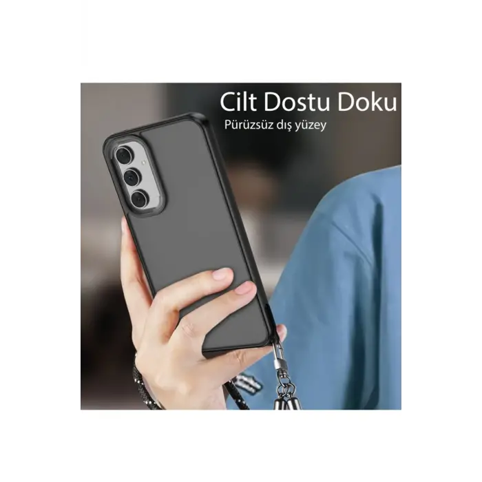 Lopard Samsung Galaxy A04s Kılıf Elegant Kapak - Siyah