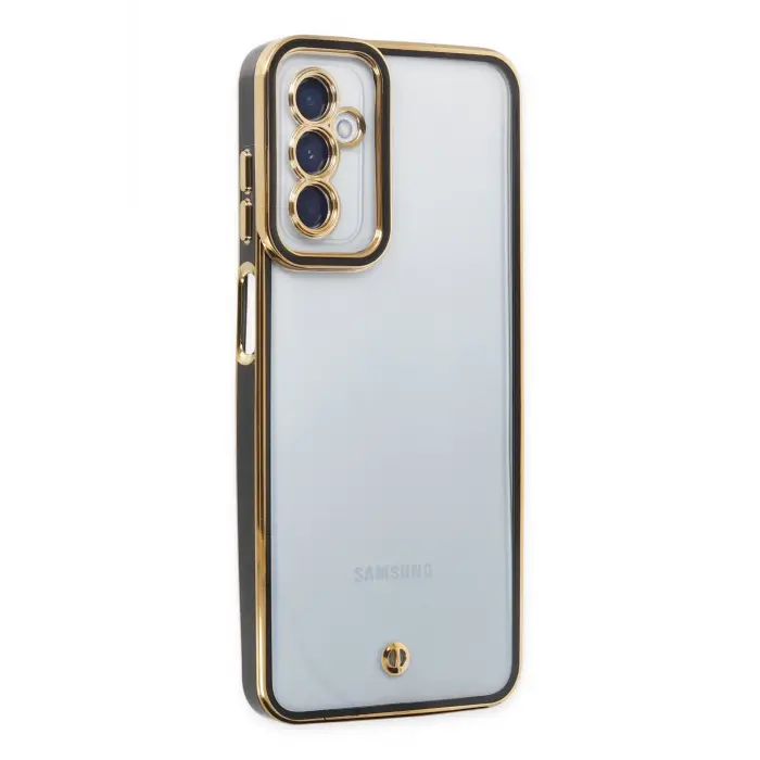 Lopard Samsung Galaxy A04s Kılıf Liva Lens Silikon - Siyah