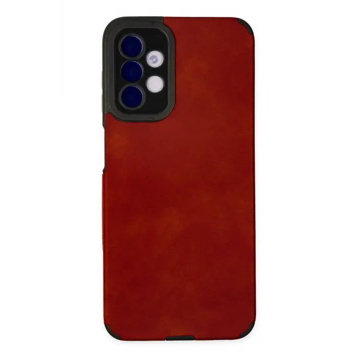 Lopard Samsung Galaxy A04s Kılıf Loop Deri Silikon - Kırmızı