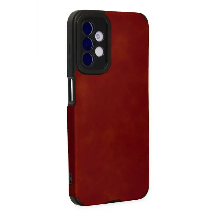 Lopard Samsung Galaxy A04s Kılıf Loop Deri Silikon - Kırmızı