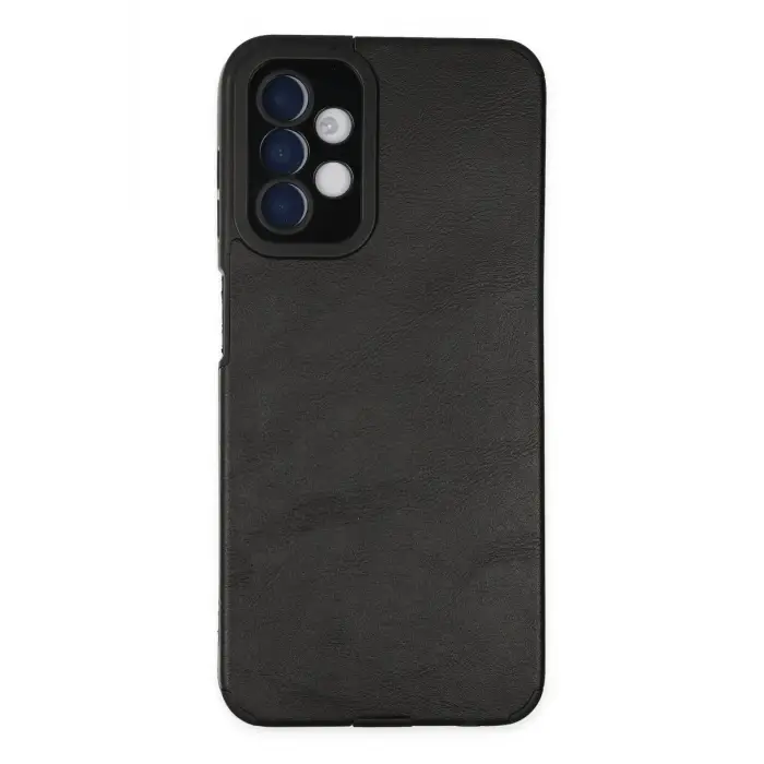 Lopard Samsung Galaxy A04s Kılıf Loop Deri Silikon - Siyah