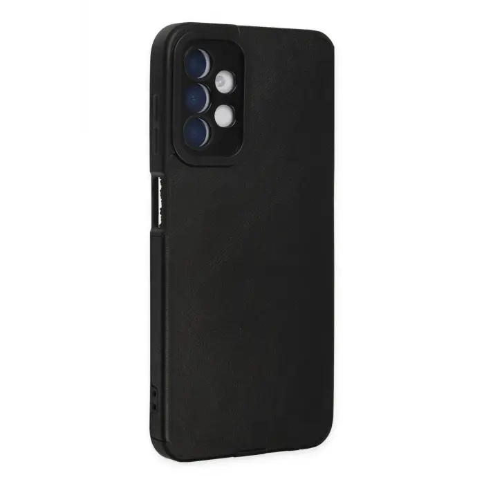 Lopard Samsung Galaxy A04s Kılıf Loop Deri Silikon - Siyah