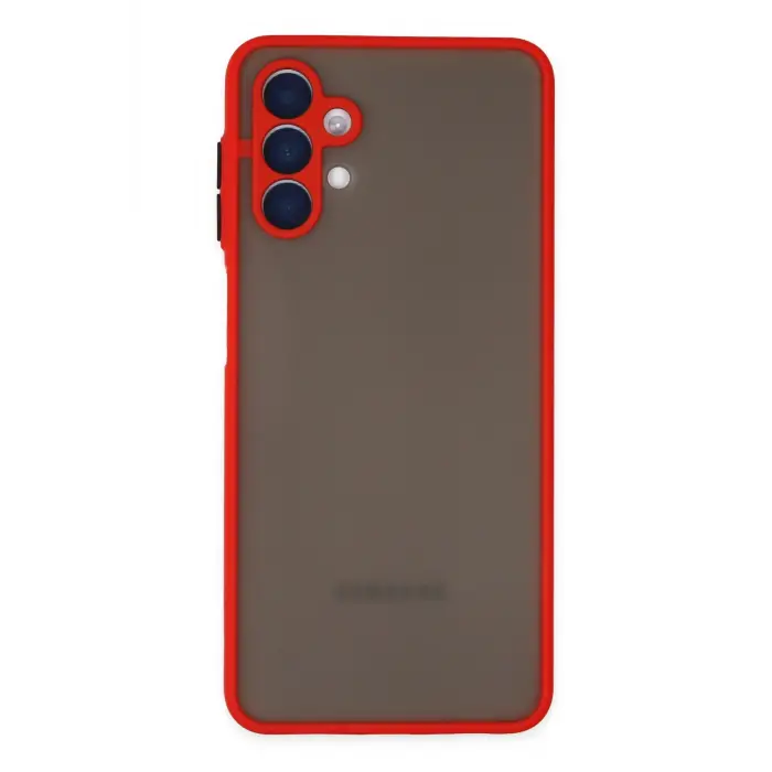 Lopard Samsung Galaxy A04s Kılıf Montreal Silikon Kapak - Kırmızı