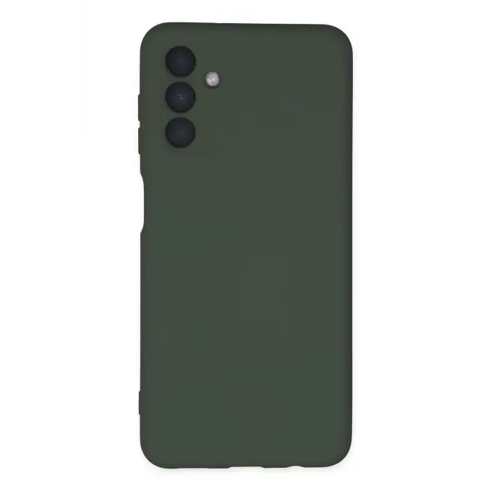 Lopard Samsung Galaxy A04s Kılıf Nano İçi Kadife Silikon - Koyu Yeşil