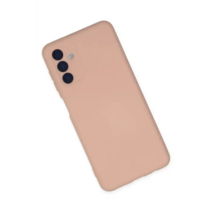 Lopard Samsung Galaxy A04s Kılıf Nano İçi Kadife Silikon - Pudra