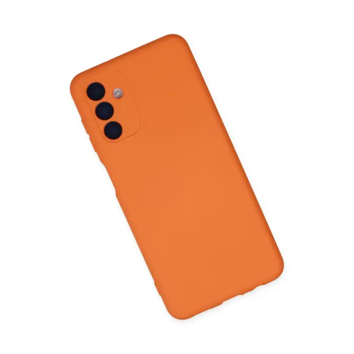 Lopard Samsung Galaxy A04s Kılıf Nano İçi Kadife Silikon - Turuncu