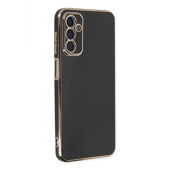 Lopard Samsung Galaxy A04s Kılıf Volet Silikon - Siyah