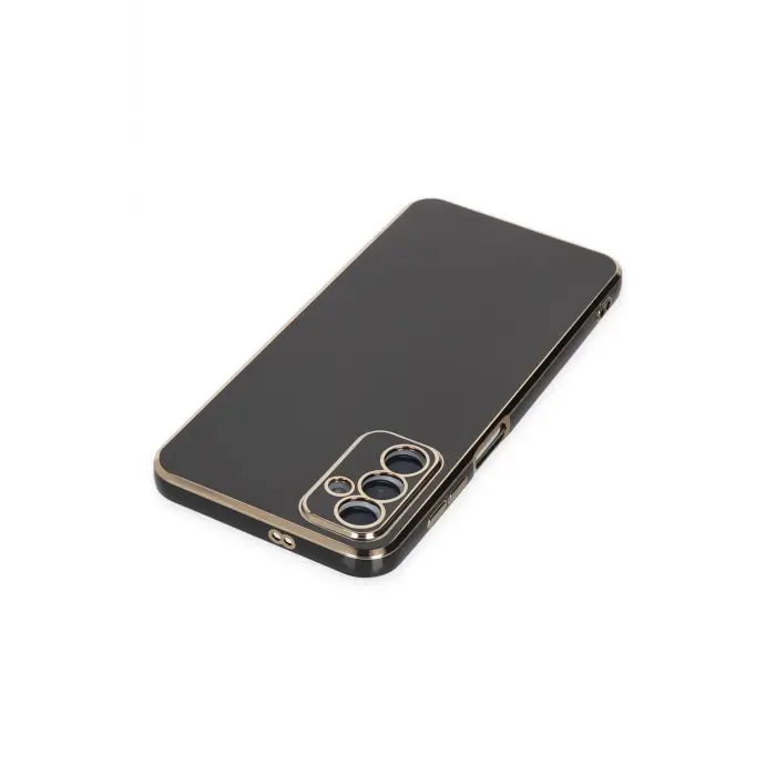 Lopard Samsung Galaxy A04s Kılıf Volet Silikon - Siyah