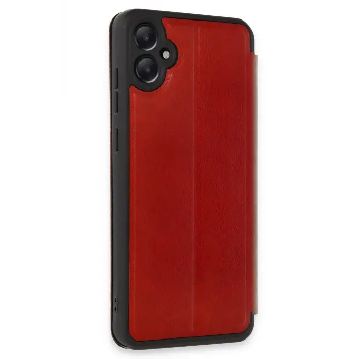 Lopard Samsung Galaxy A05 Kılıf Flip Cover - Kırmızı