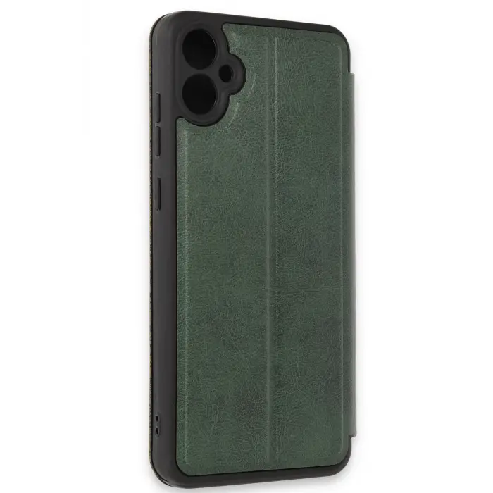 Lopard Samsung Galaxy A05 Kılıf Flip Cover - Koyu Yeşil