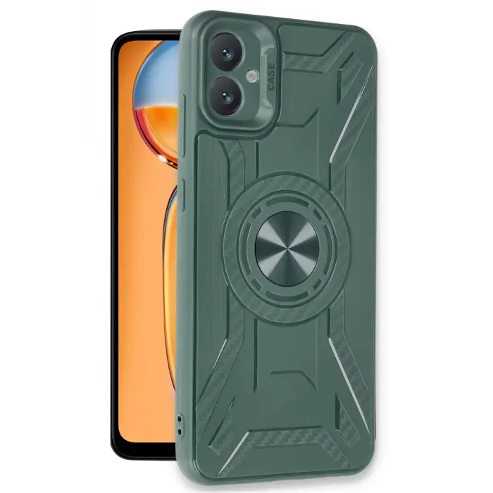 Lopard Samsung Galaxy A05 Kılıf Lincoln Silikon - Koyu Yeşil