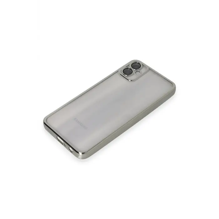 Lopard Samsung Galaxy A05 Kılıf Razer Lensli Silikon - Gümüş