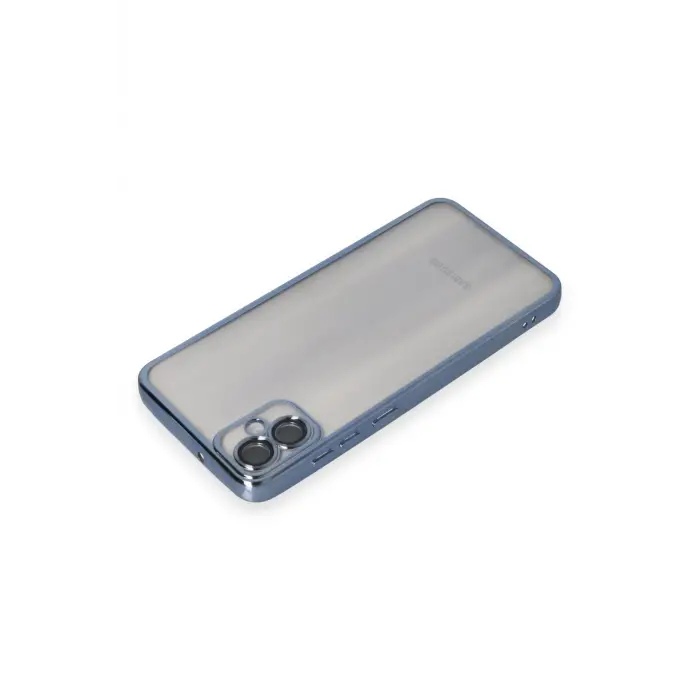 Lopard Samsung Galaxy A05 Kılıf Razer Lensli Silikon - Lacivert