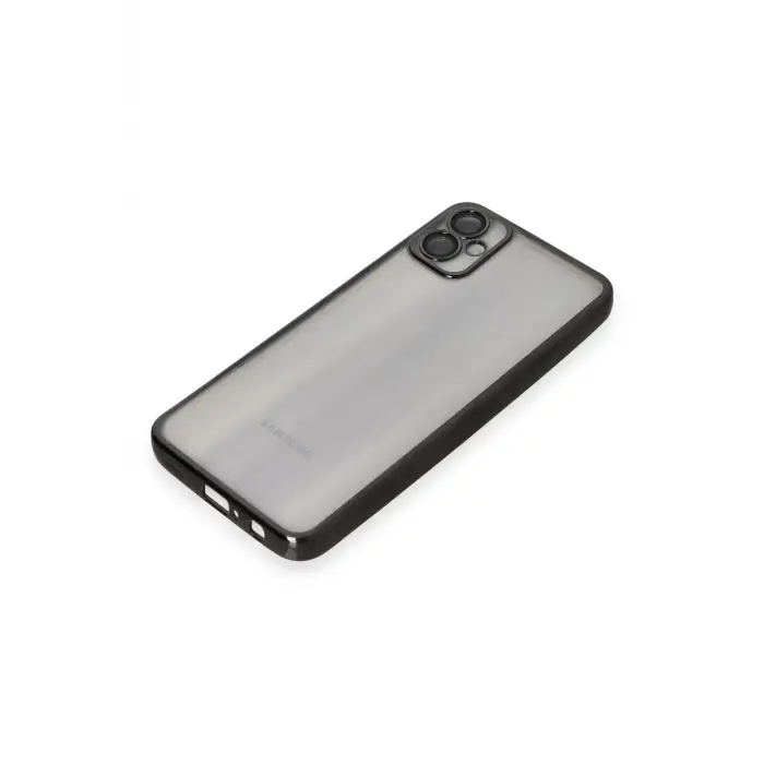 Lopard Samsung Galaxy A05 Kılıf Razer Lensli Silikon - Siyah