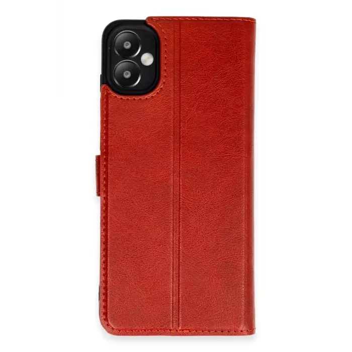 Lopard Samsung Galaxy A05 Kılıf Trend S Plus Kapaklı Kılıf - Kırmızı