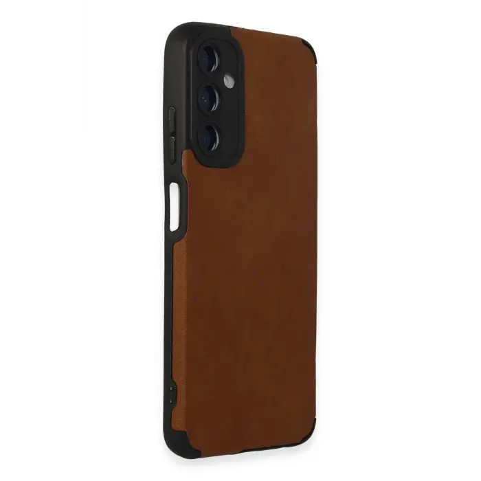 Lopard Samsung Galaxy A05s Kılıf Loop Deri Silikon - Kahverengi