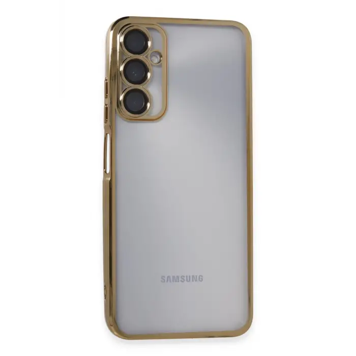 Lopard Samsung Galaxy A05s Kılıf Razer Lensli Silikon - Gold