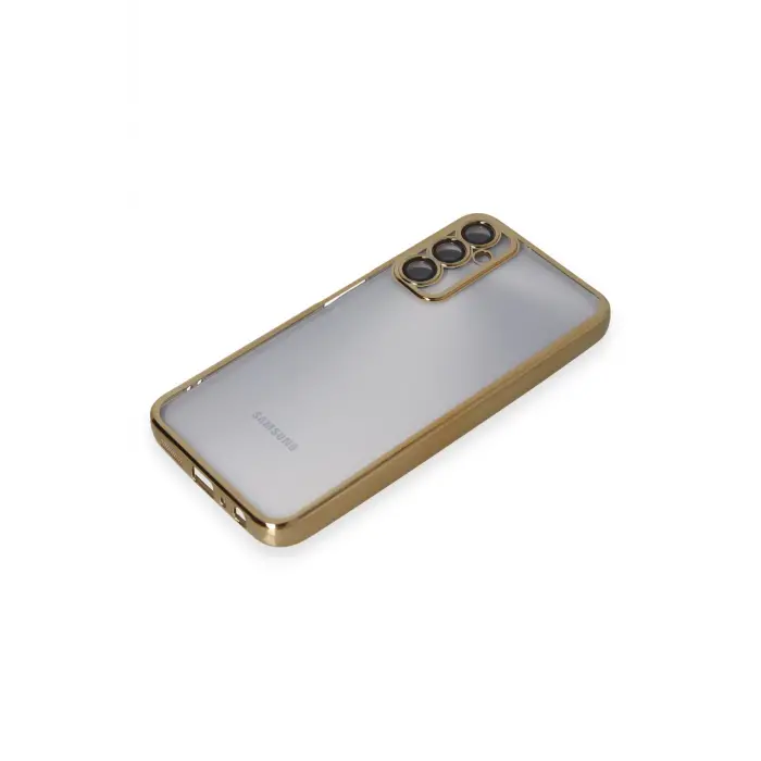 Lopard Samsung Galaxy A05s Kılıf Razer Lensli Silikon - Gold