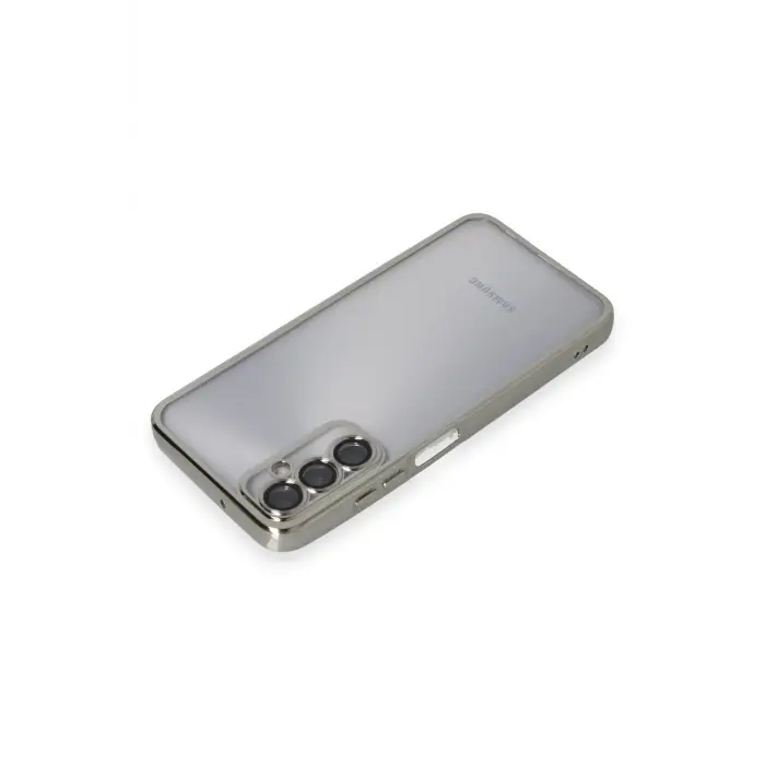 Lopard Samsung Galaxy A05s Kılıf Razer Lensli Silikon - Gümüş