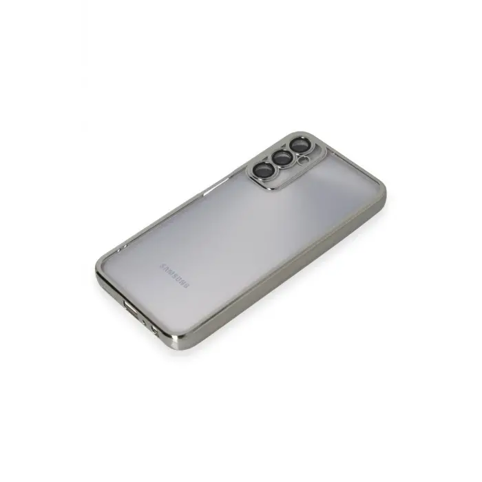 Lopard Samsung Galaxy A05s Kılıf Razer Lensli Silikon - Gümüş